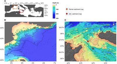 Biogeographical and seasonal distribution of pteropod populations in the western and central Mediterranean Sea inferred from sediment traps